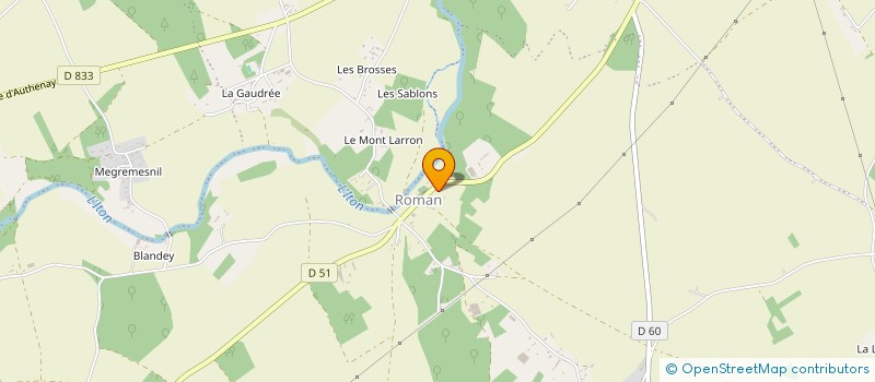 localisation de l'entreprise MADAME JACQUELINE BELLENGER  SYLVAINS-LES-MOULINS