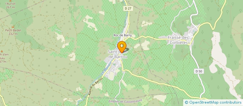 localisation de l'entreprise MADAME JACQUELINE BELLISSENT  SAINT-JEAN-DE-BARROU