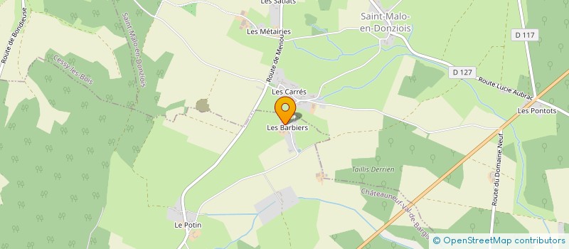 localisation de l'entreprise MADAME JACQUELINE BELLOT à SAINT MALO EN DONZIOIS