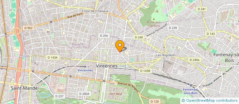 localisation de l'entreprise MADAME JACQUELINE BENICHOU  VINCENNES