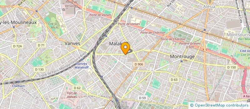 localisation de l'entreprise MADAME JACQUELINE BENOIT  MALAKOFF