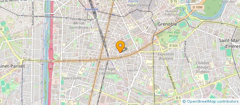 localisation de l'entreprise MADAME JACQUELINE BERNARD  GRENOBLE