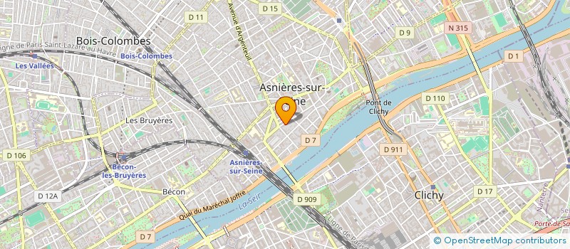 localisation de l'entreprise MADAME JACQUELINE BERNES à ASNIERES-SUR-SEINE