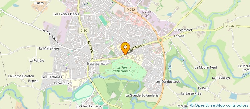 localisation de l'entreprise MADAME JACQUELINE BEZARD  BEAUPREAU-EN-MAUGES