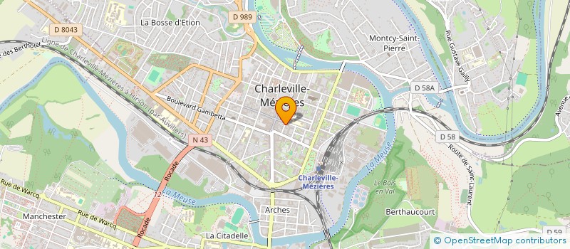 localisation de l'entreprise MADAME JACQUELINE BIBETTE à CHARLEVILLE-MEZIERES