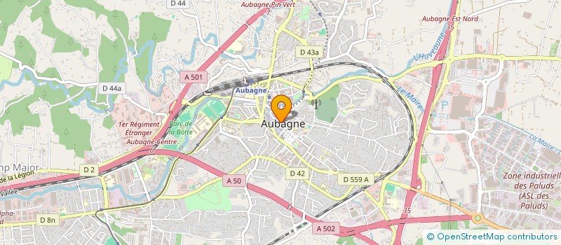 localisation de l'entreprise MADAME JACQUELINE BIEDERMANN à AUBAGNE