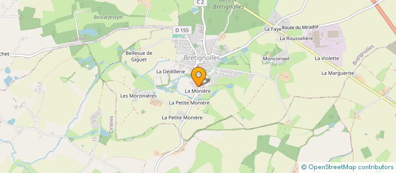localisation de l'entreprise MADAME JACQUELINE BILLEAUD à BRETIGNOLLES