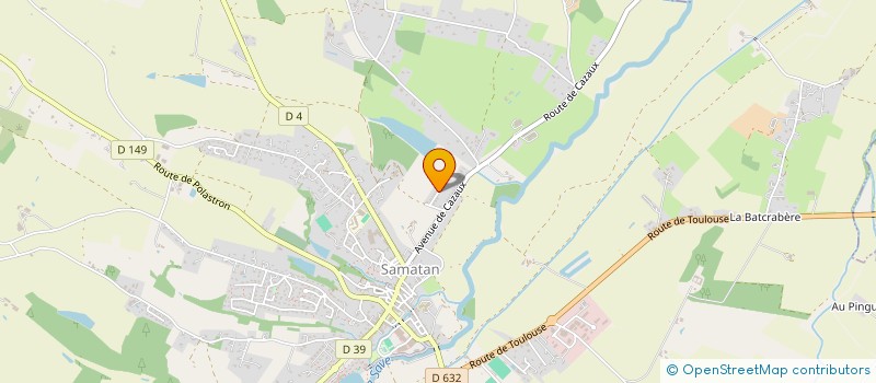 localisation de l'entreprise MADAME JACQUELINE BLANC  SAMATAN