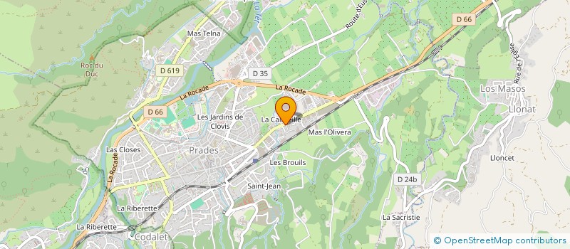localisation de l'entreprise MADAME JACQUELINE BLANCH à PRADES