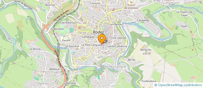 localisation de l'entreprise MADAME JACQUELINE BLANQUET  RODEZ