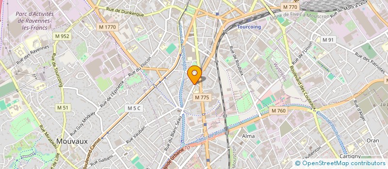 localisation de l'entreprise MADAME JACQUELINE BLONDE à TOURCOING