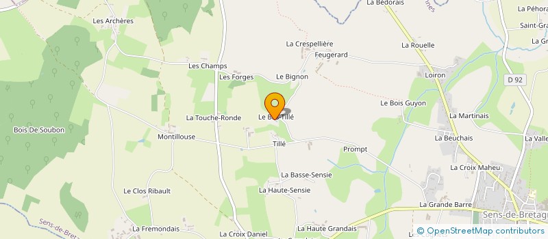 localisation de l'entreprise MADAME JACQUELINE BLOT  SENS-DE-BRETAGNE