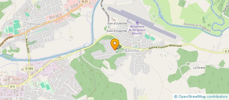 localisation de l'entreprise MADAME JACQUELINE BOISSEL  BASSILLAC ET AUBEROCHE