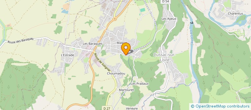 localisation de l'entreprise MADAME JACQUELINE BONHOMME à CUSSAC-SUR-LOIRE
