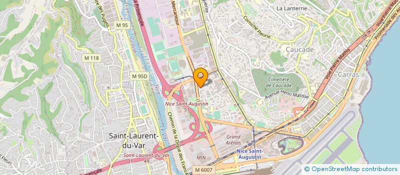 localisation de l'entreprise MADAME JACQUELINE BONNEFIN à NICE