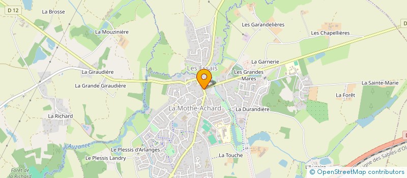 localisation de l'entreprise MADAME JACQUELINE BONNET  LES ACHARDS