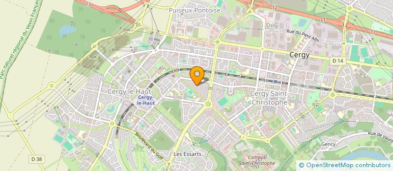 localisation de l'entreprise MADAME JACQUELINE BORDELAIS  CERGY