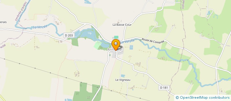 localisation de l'entreprise MADAME JACQUELINE BOUDET à OMBREE D'ANJOU