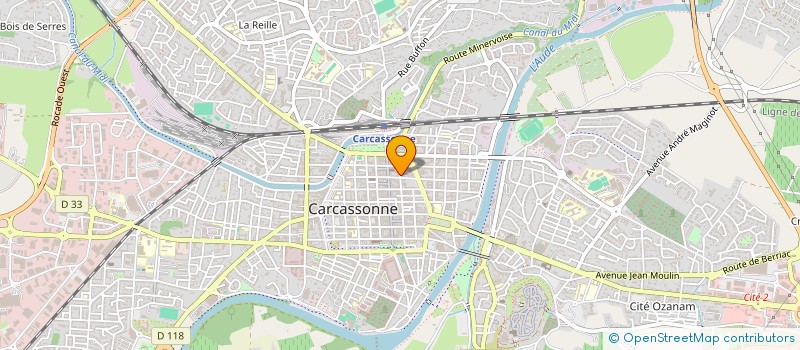 localisation de l'entreprise MADAME JACQUELINE BOUISSOU à CARCASSONNE
