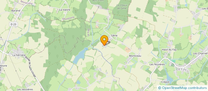 localisation de l'entreprise MADAME JACQUELINE BOULAY-RAFFIN  LE FAY