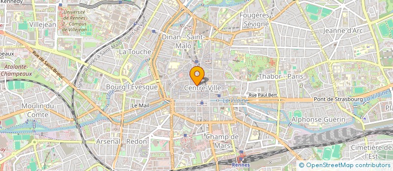 localisation de l'entreprise MADAME JACQUELINE BOULLAND  RENNES