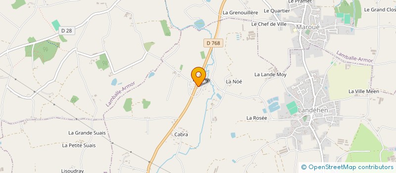 localisation de l'entreprise MADAME JACQUELINE BOURDAIS  LANDEHEN