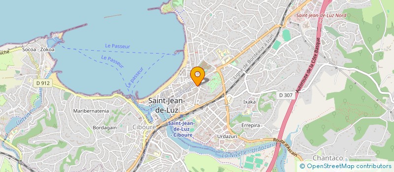 localisation de l'entreprise MADAME JACQUELINE BOURDOT  SAINT-JEAN-DE-LUZ