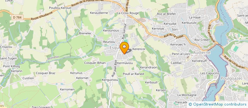 localisation de l'entreprise MADAME JACQUELINE BOURHIS  AUDIERNE