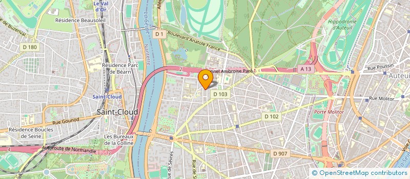 localisation de l'entreprise MADAME JACQUELINE BOURNEUF à BOULOGNE-BILLANCOURT