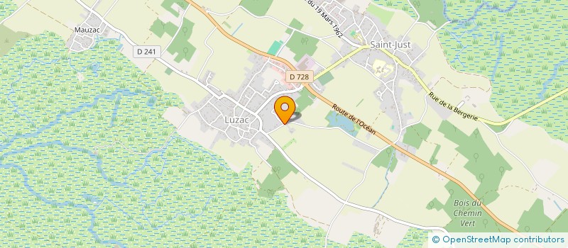 localisation de l'entreprise MADAME JACQUELINE BOURREAU  SAINT-JUST-LUZAC