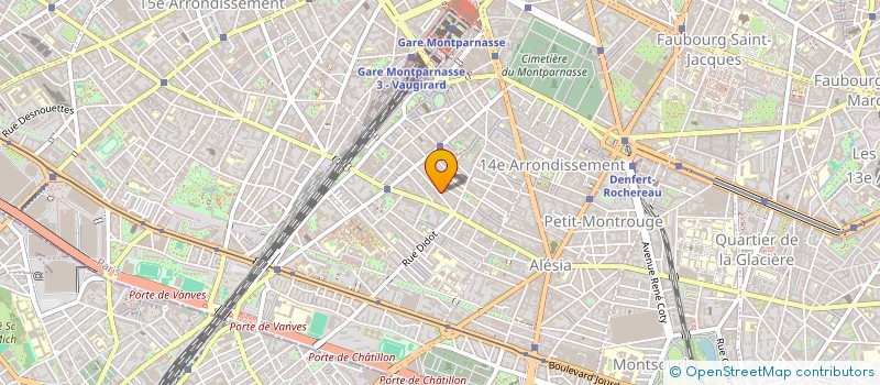 localisation de l'entreprise MADAME JACQUELINE BOUSQUET à PARIS