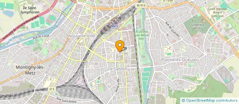 localisation de l'entreprise MADAME JACQUELINE BOUTIN à METZ