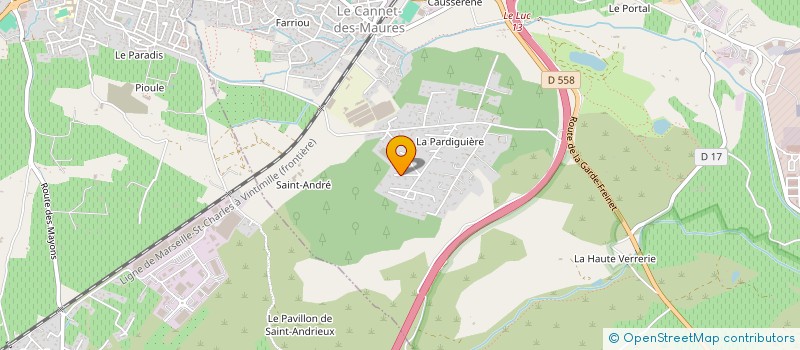 localisation de l'entreprise MADAME JACQUELINE BOUZAT à LE CANNET-DES-MAURES