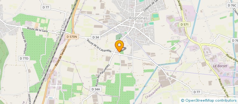 localisation de l'entreprise MADAME JACQUELINE BOYER  ROGNONAS