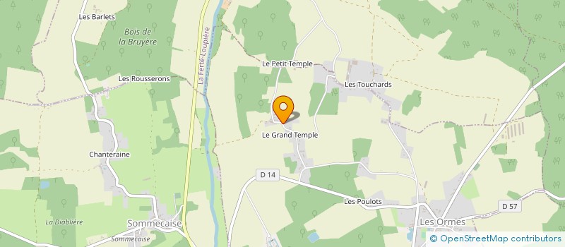 localisation de l'entreprise MADAME JACQUELINE BRAGARD à LA FERTE LOUPIERE