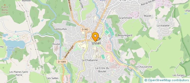 localisation de l'entreprise MADAME JACQUELINE BREDECHE à USSEL