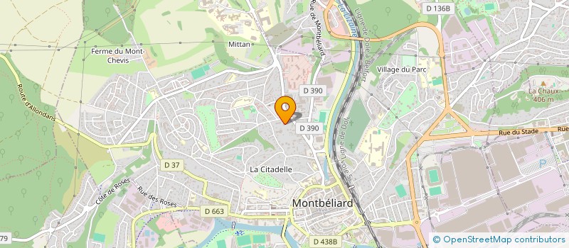 localisation de l'entreprise MADAME JACQUELINE BRESSON à MONTBELIARD