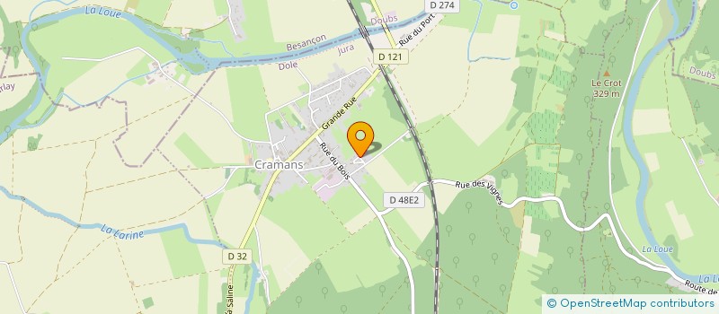 localisation de l'entreprise MADAME JACQUELINE BROCHET  MONTIGNY-LES-ARSURES