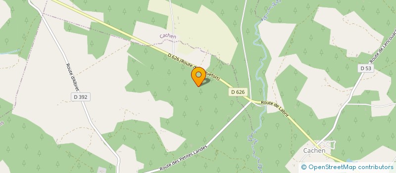 localisation de l'entreprise MADAME JACQUELINE BROQUE  LENCOUACQ