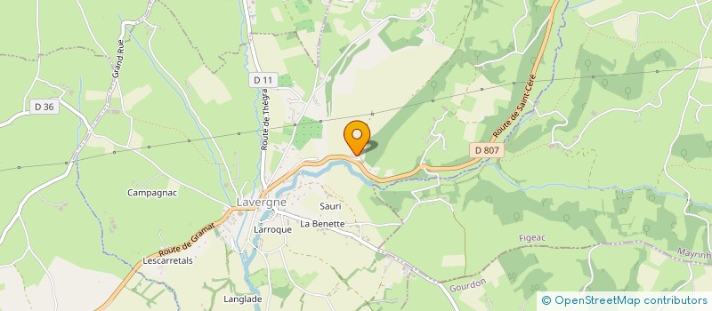 localisation de l'entreprise MADAME JACQUELINE BROUQUI  LAVERGNE