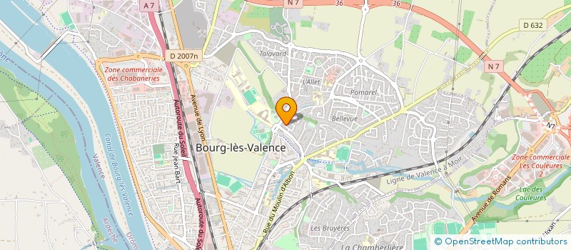 localisation de l'entreprise MADAME JACQUELINE BRUNET à BOURG-LES-VALENCE