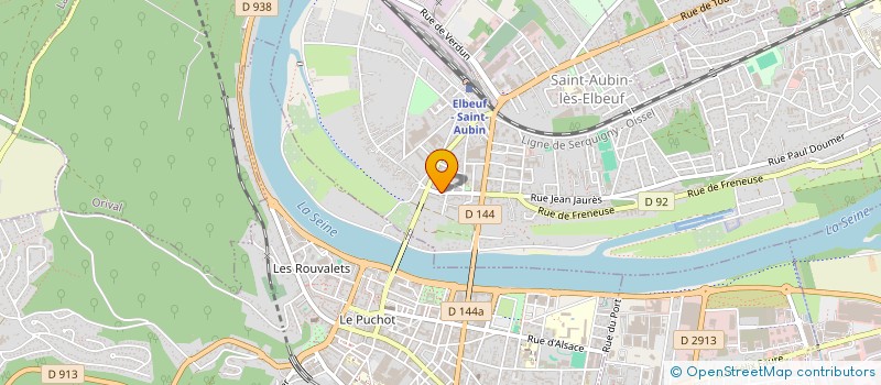 localisation de l'entreprise MADAME JACQUELINE BRUNETEAU  SAINT-AUBIN-LES-ELBEUF
