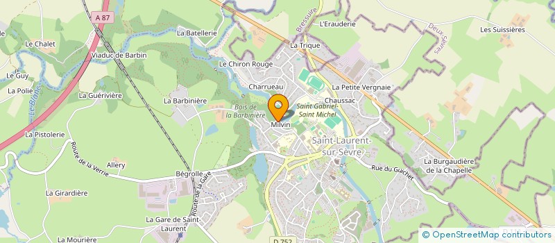 localisation de l'entreprise MADAME JACQUELINE BUREAU à SAINT-LAURENT-SUR-SEVRE