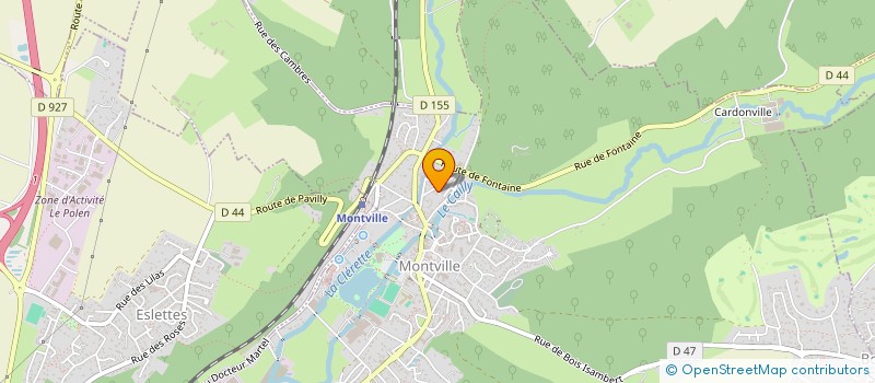 localisation de l'entreprise MADAME JACQUELINE BURETTE  MONTVILLE