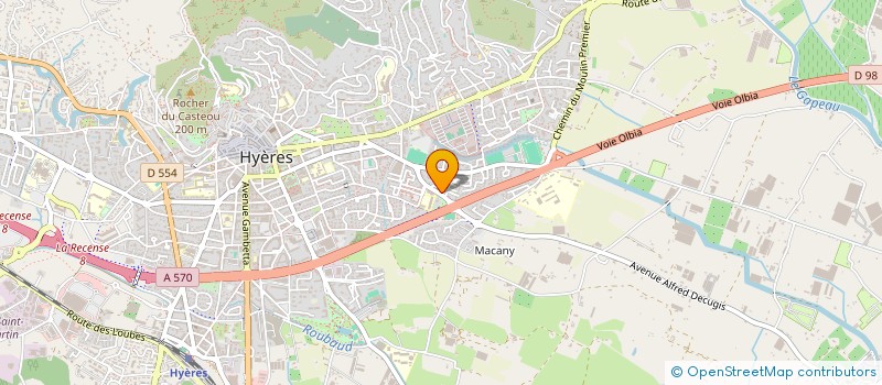 localisation de l'entreprise MADAME JACQUELINE BUSSONE  HYERES