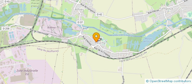 localisation de l'entreprise MADAME JACQUELINE CADET  FEUCHY