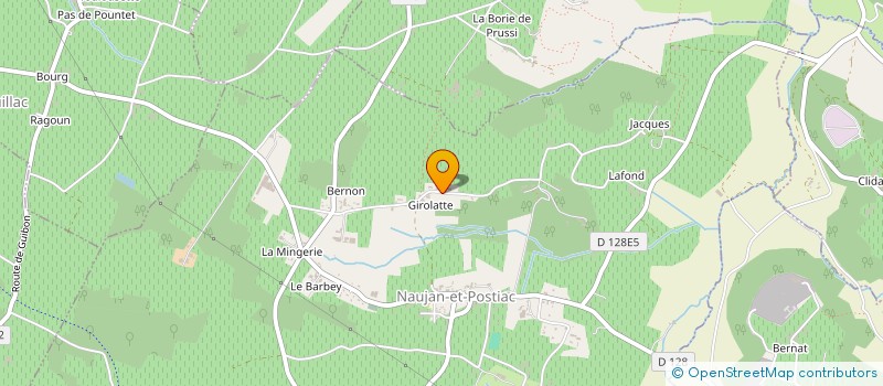 localisation de l'entreprise MADAME JACQUELINE CAPRAIS  NAUJAN-ET-POSTIAC