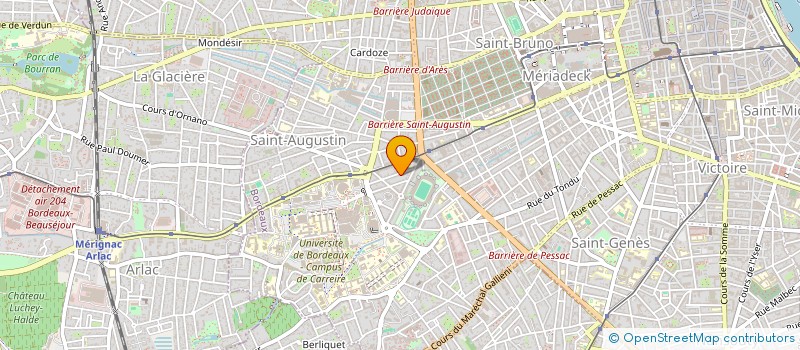 localisation de l'entreprise MADAME JACQUELINE CARAYON à BORDEAUX