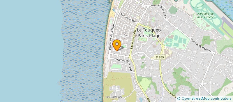 localisation de l'entreprise MADAME JACQUELINE CARLES à LE TOUQUET-PARIS-PLAGE