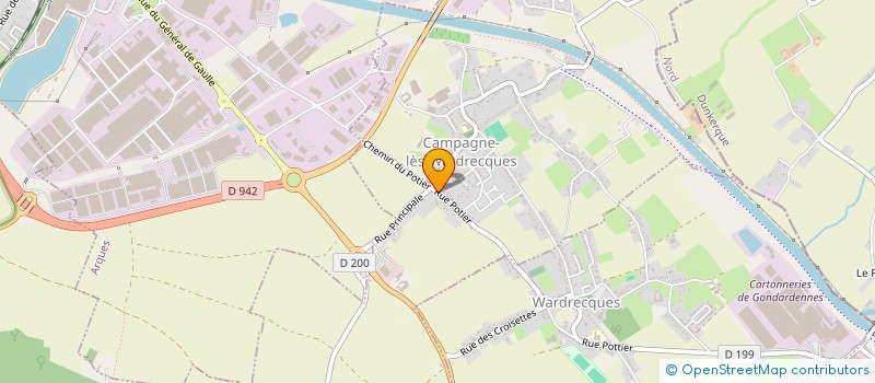 localisation de l'entreprise MADAME JACQUELINE CARON  WARDRECQUES